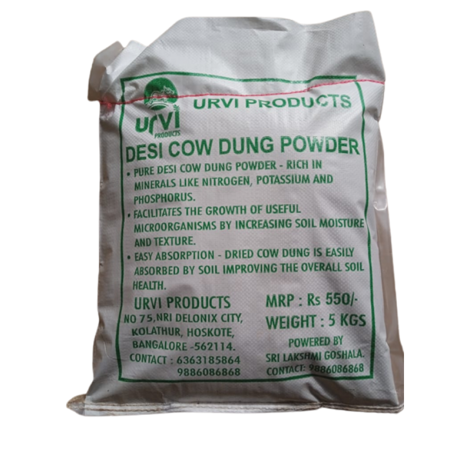 Desi Cow Dung Powder for plants - 5kg